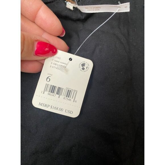 Free People BNWT womens "daniella" eyelet mini button up dress BNWT sz 6 NEW - Picture 9 of 12